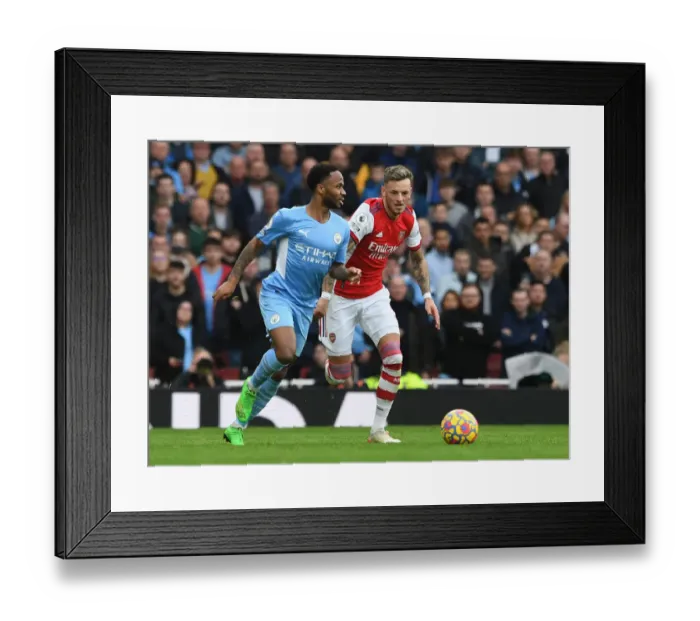 Framed Print : Arsenal vs Manchester City: Premier League Clash at Emirates Stadium (2021-22)