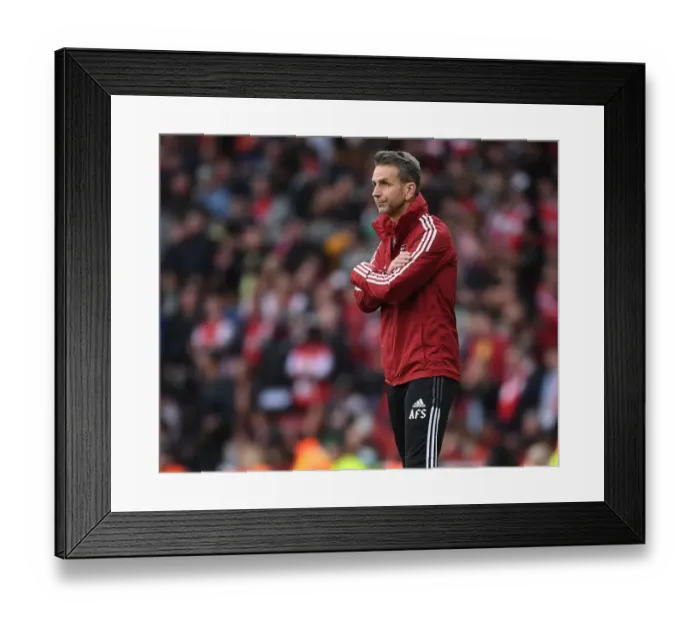 Framed Print : Arsenal Coach Albert Stuivenburg at Emirates Stadium During Arsenal vs Manchester City (Premier League 2021-22) Framed Print : Arsenal Coach Albert Stuivenburg at Emirates Stadium During Arsenal vs Manchester City (Premier League 2021-22)