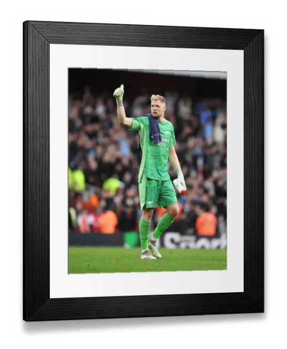 Framed Print : Arsenal's Aaron Ramsdale Applauding Fans After Arsenal vs Manchester City, Premier League 2021-22 Framed Print : Arsenal's Aaron Ramsdale Applauding Fans After Arsenal vs Manchester City, Premier League 2021-22