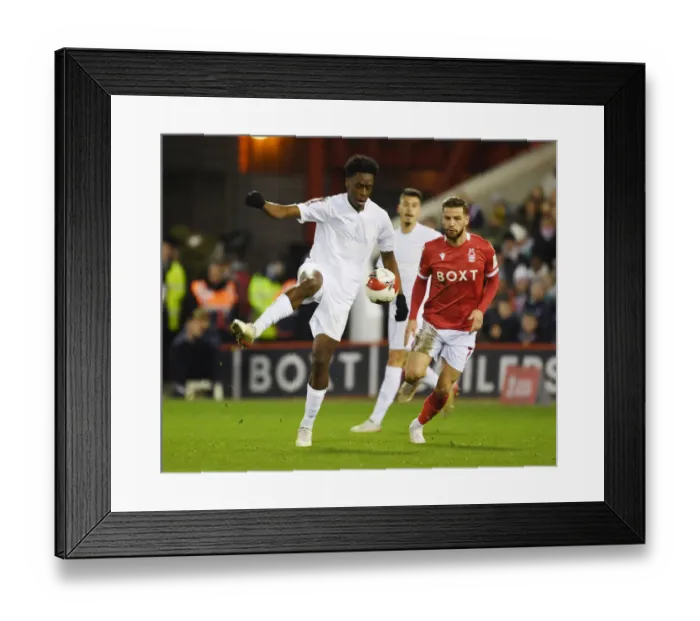 Framed Print : Arsenal's Sambi in Action against Nottingham Forest in FA Cup Third Round