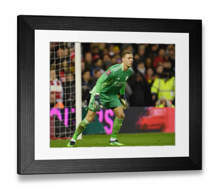 Framed Print : Arsenal's Bernd Leno in Action: FA Cup Clash with Nottingham Forest (2021-22) Framed Print : Arsenal's Bernd Leno in Action: FA Cup Clash with Nottingham Forest (2021-22)