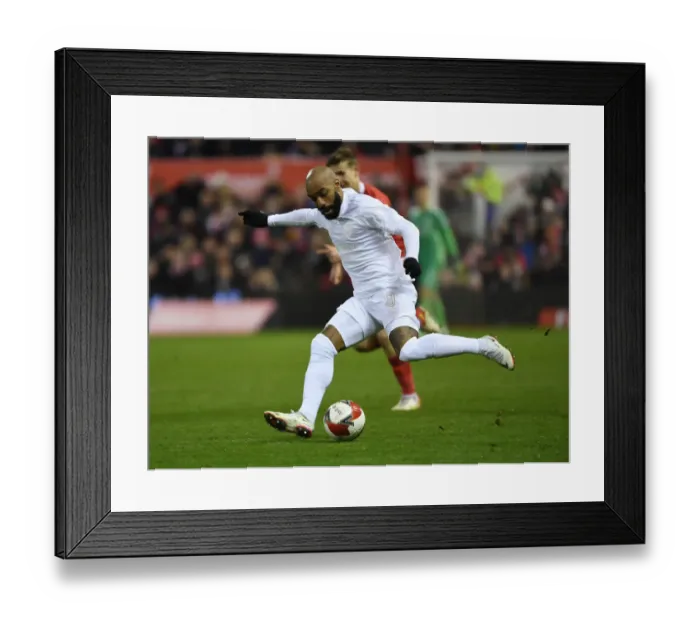 Framed Print : Arsenal's Alex Lacazette in FA Cup Action: Nottingham Forest vs Arsenal (2021-22) Framed Print : Arsenal's Alex Lacazette in FA Cup Action: Nottingham Forest vs Arsenal (2021-22)