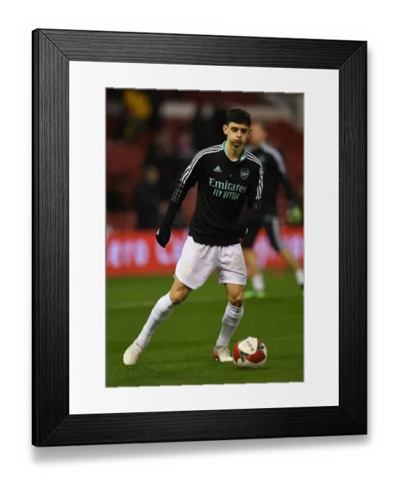 Framed Print : Arsenal's Charlie Patino Gears Up for FA Cup Third Round Clash Against Nottingham Forest