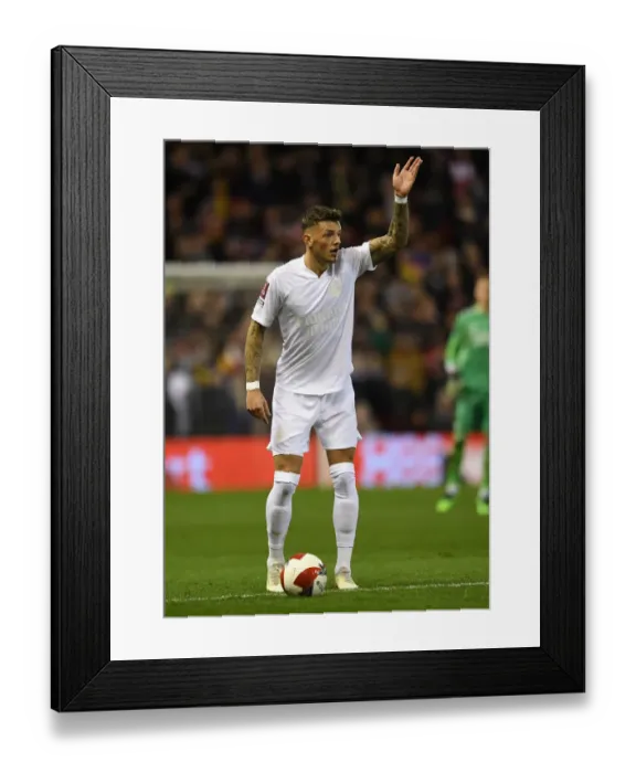 Framed Print : Arsenal's Ben White Shines in FA Cup Clash against Nottingham Forest (January 2022)
