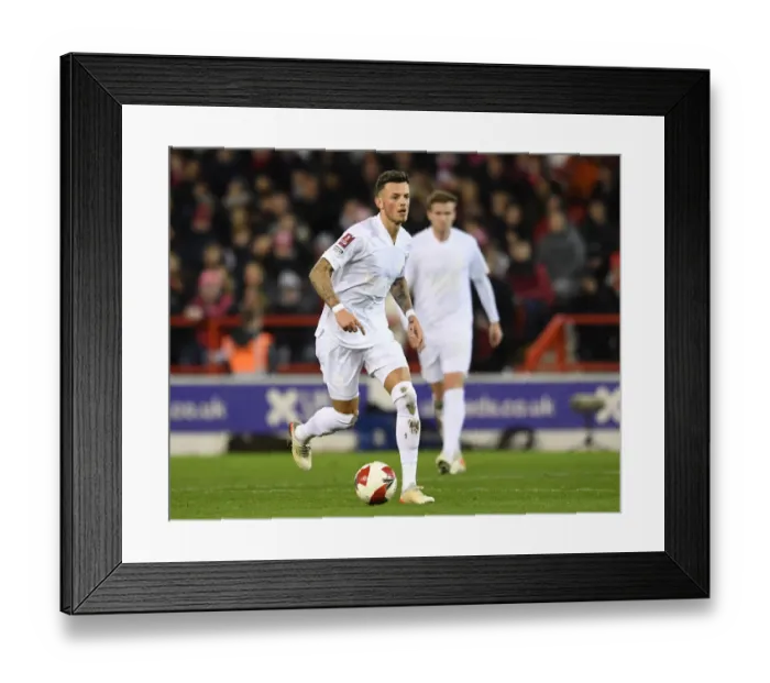 Framed Print : Arsenal's Ben White Faces Nottingham Forest in FA Cup Third Round Clash
