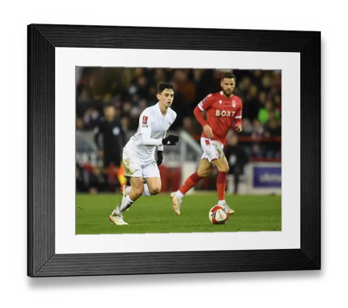 Framed Print : Charlie Patino Shines: Arsenal Advances in FA Cup with Victory Over Nottingham Forest