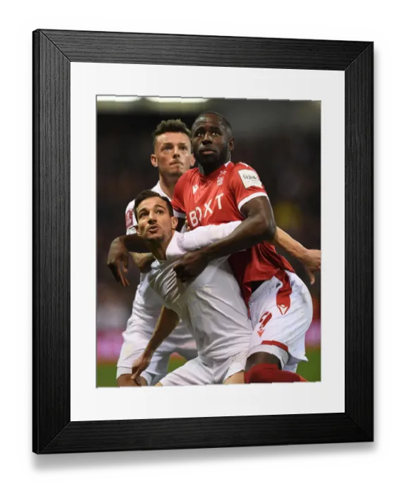 Framed Print : Clash of the Cup: Cedric Soares vs Keinan Davis - Nottingham Forest vs Arsenal FA Cup Third Round