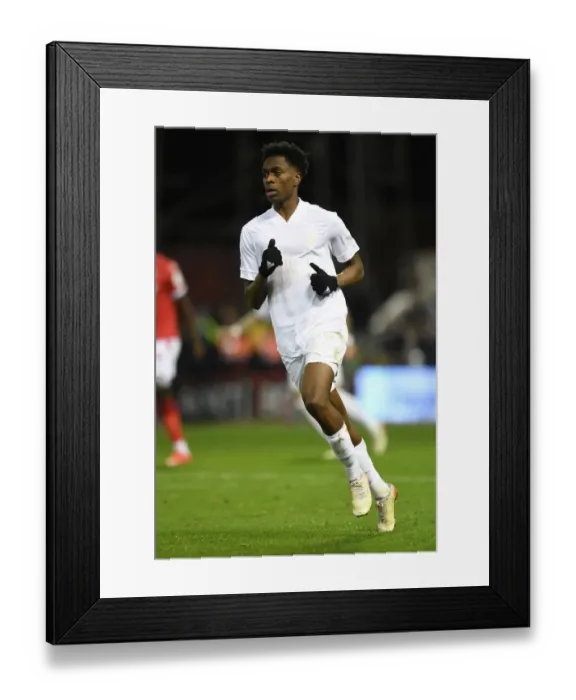 Framed Print : Arsenal's Albert Sambi Lokonga in FA Cup Action: Arsenal vs Nottingham Forest (2021-22)