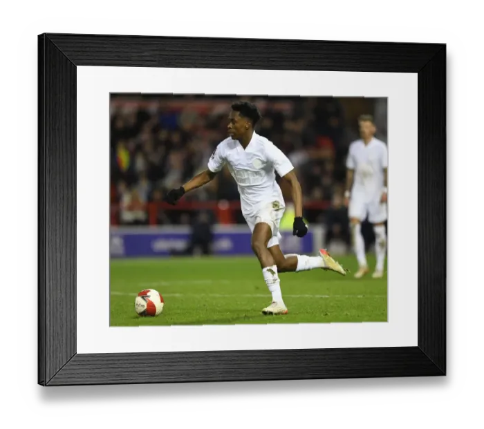 Framed Print : Arsenal's Albert Sambi Lokonga in FA Cup Action against Nottingham Forest