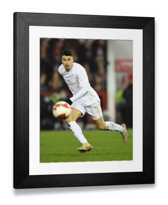 Framed Print : Arsenal's Martinelli Shines in FA Cup Clash against Nottingham Forest