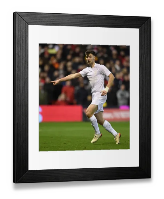 Framed Print : Arsenal's Kieran Tierney in FA Cup Action: Nottingham Forest vs Arsenal (2021-22) Framed Print : Arsenal's Kieran Tierney in FA Cup Action: Nottingham Forest vs Arsenal (2021-22)