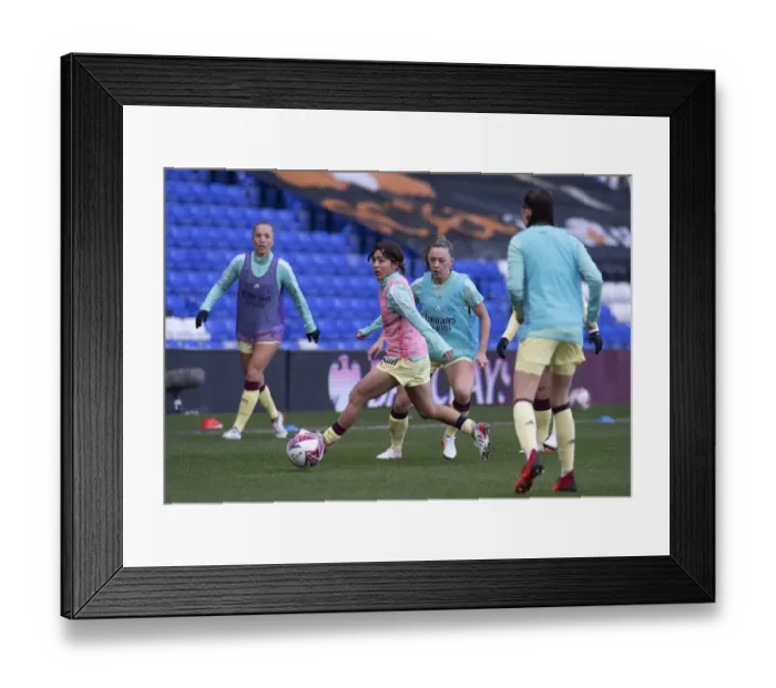 Framed Print : Arsenal Women's Triumph: Exciting WSL Victory Over Birmingham City (09 / 01 / 2022)