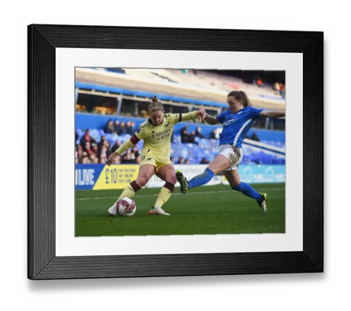 Framed Print : Arsenal Women's Triumph: Victory over Birmingham City in WSL Clash (09 / 01 / 2022)