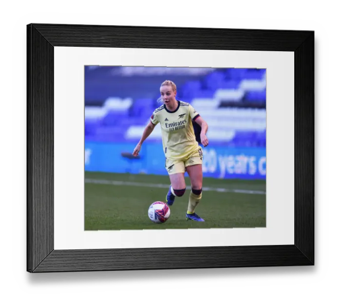 Framed Print : Arsenal Women's Dominance: Crushing Birmingham City in WSL Clash (09 / 01 / 2022)