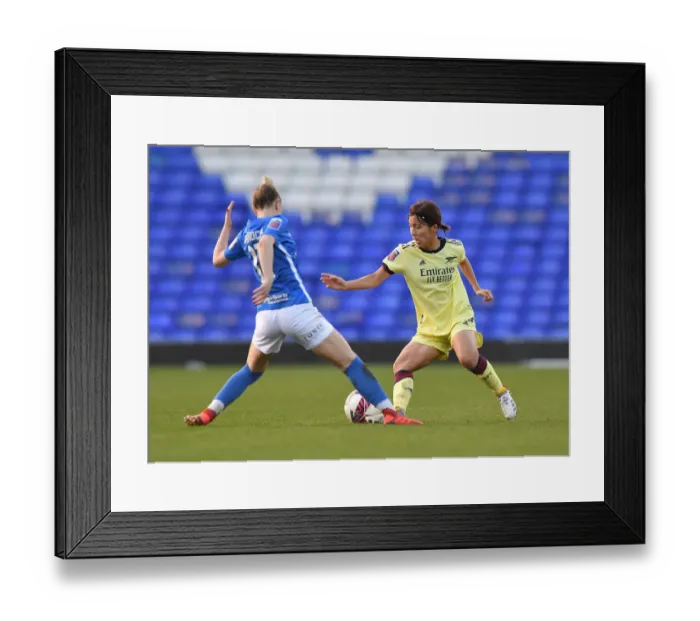 Framed Print : Arsenal Women's Dominance: Crushing Birmingham City in WSL Showdown (09 / 01 / 2022)