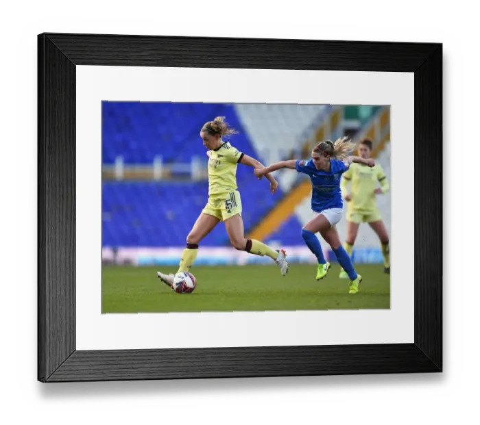 Framed Print : Arsenal Women's Triumph: Victory Over Birmingham City in WSL Clash (09 / 01 / 2022)