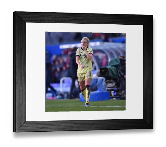 Framed Print : Arsenal Women's Thrilling Victory Over Birmingham City in WSL Clash (09 / 01 / 2022)