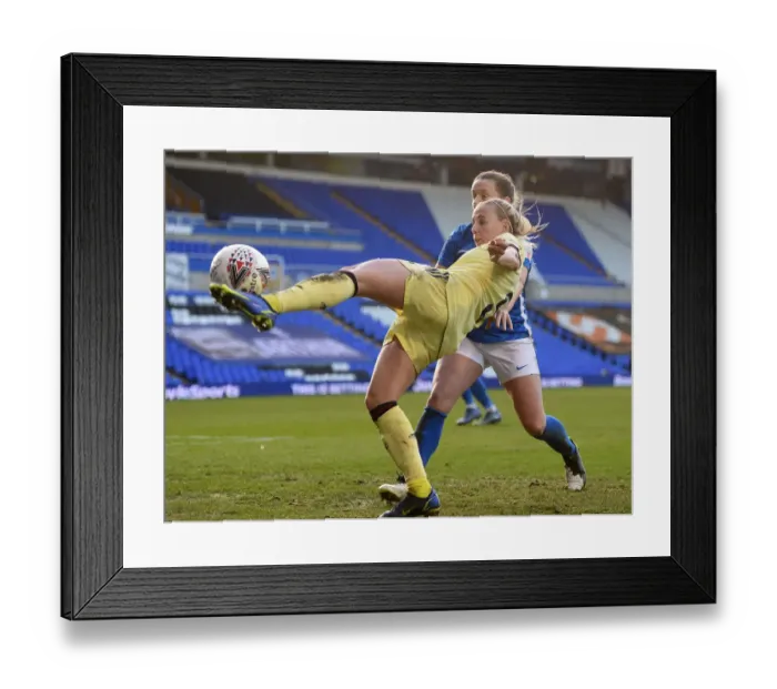 Framed Print : Arsenal Women's Dominance: Crushing Birmingham City in WSL Showdown (09 / 01 / 2022)