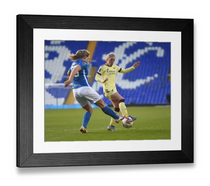 Framed Print : Arsenal Women's Triumph: Victory over Birmingham City in WSL Clash (09 / 01 / 2022)