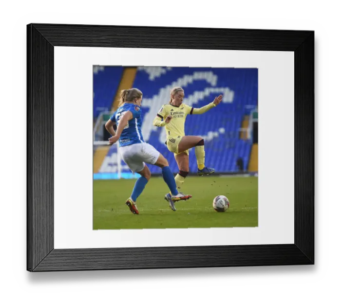 Framed Print : Arsenal Women's Triumph over Birmingham City: WSL Showdown on January 9, 2022