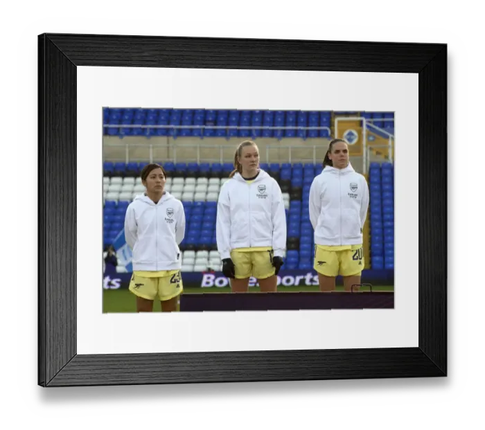 Framed Print : Arsenal Women's Thrilling Victory Over Birmingham City in WSL 1 (09 / 01 / 2022)