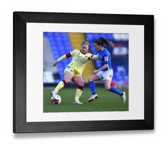 Framed Print : Arsenal Women's Thrilling Victory Over Birmingham City in WSL 1 (09 / 01 / 2022)