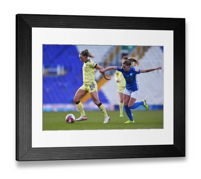 Framed Print : Arsenal Women's Dominance: Crushing Birmingham City in WSL 1 (09 / 01 / 2022)