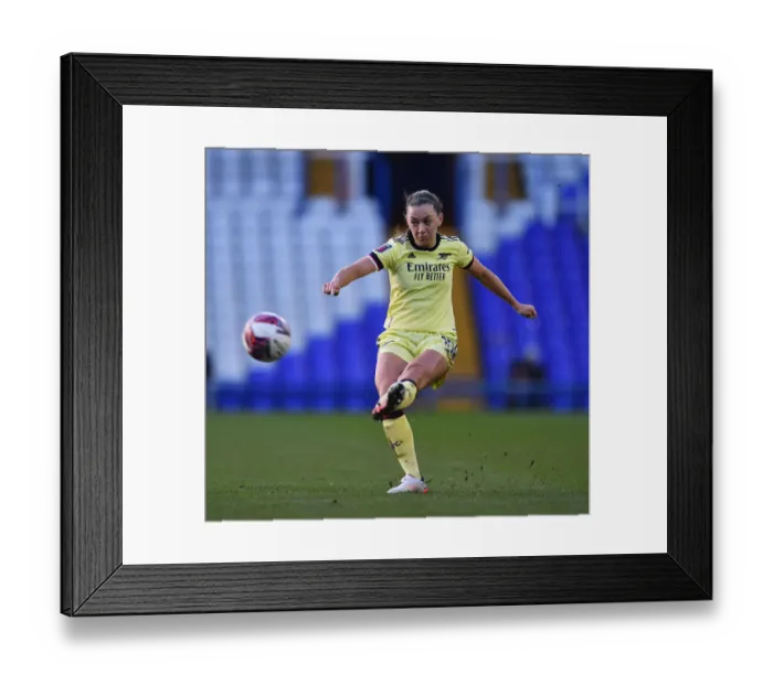 Framed Print : Arsenal Women Triumph Over Birmingham City in WSL 1 Clash (09 / 01 / 2022)