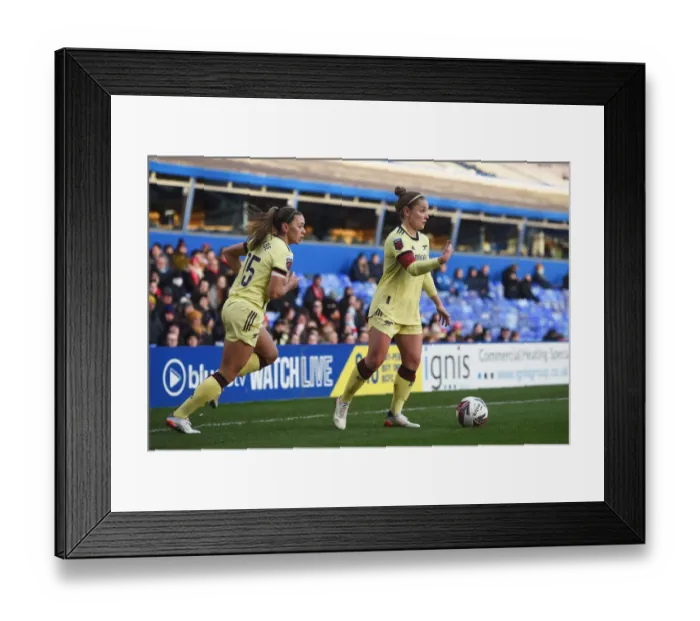 Framed Print : Arsenal Women's Thrilling Victory over Birmingham City in WSL 1 Showdown (09 / 01 / 2022)