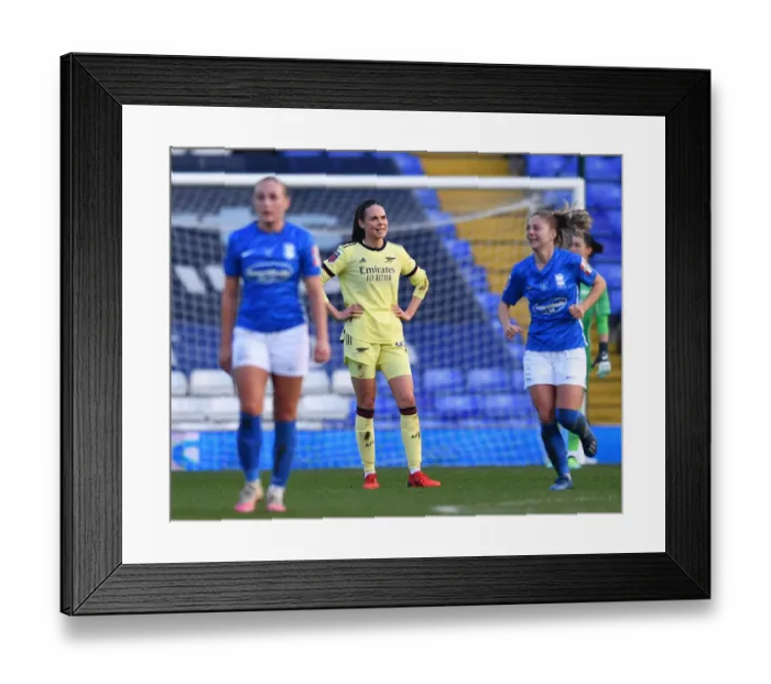 Framed Print : Arsenal Women's Supremacy: Crushing Birmingham City in WSL 1 (09 / 01 / 2022)