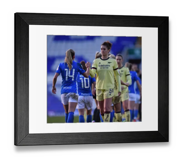 Framed Print : Arsenal Women's Thrilling Victory Over Birmingham City in WSL 1 (09 / 01 / 2022)