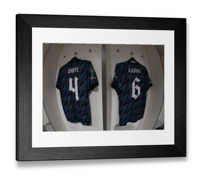 Framed Print : Arsenal's Empty Changing Room: Liverpool v Arsenal, Carabao Cup Semi-Final First Leg Framed Print : Arsenal's Empty Changing Room: Liverpool v Arsenal, Carabao Cup Semi-Final First Leg
