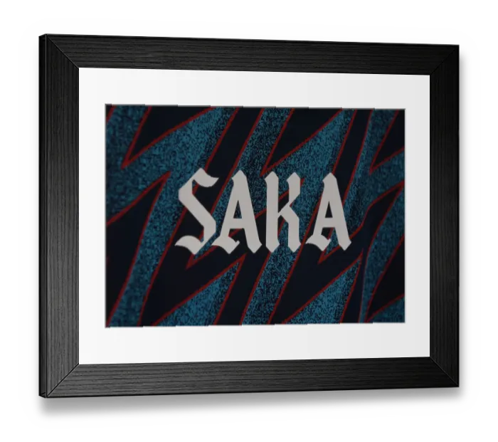 Framed Print : Bukayo Saka Gears Up for Carabao Cup Semi-Final Clash at Anfield