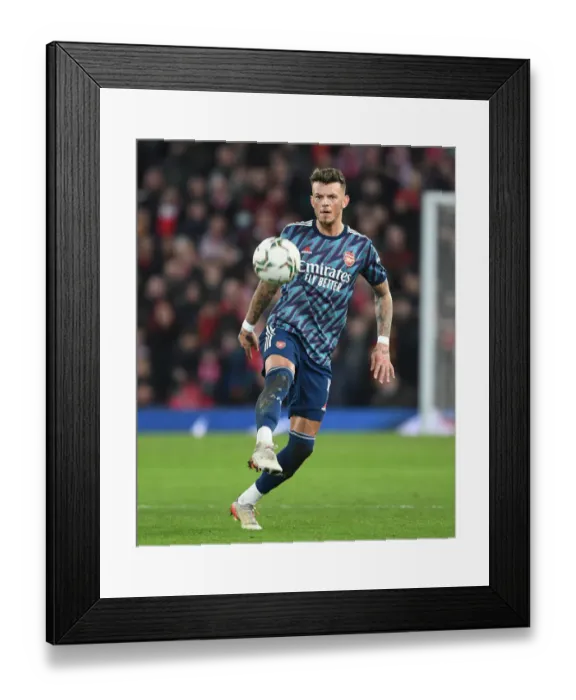 Framed Print : Arsenal's Ben White Faces Off Against Liverpool in Carabao Cup Semi-Final Showdown Framed Print : Arsenal's Ben White Faces Off Against Liverpool in Carabao Cup Semi-Final Showdown