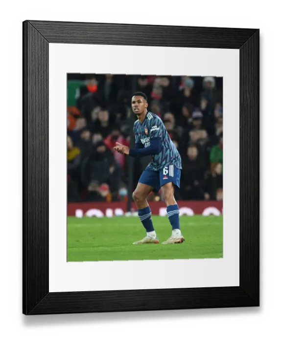Framed Print : Gabriel of Arsenal Faces Off Against Liverpool in Carabao Cup Semi-Final Framed Print : Gabriel of Arsenal Faces Off Against Liverpool in Carabao Cup Semi-Final