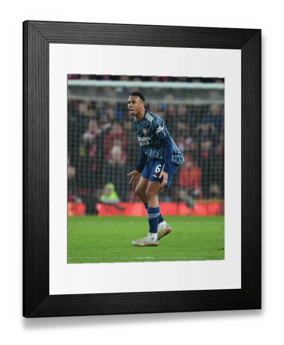 Framed Print : Gabriel vs. Liverpool: Carabao Cup Semi-Final Showdown