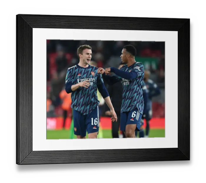 Framed Print : Arsenal Players Gabriel and Rob Holding Before Carabao Cup Semi-Final vs Liverpool Framed Print : Arsenal Players Gabriel and Rob Holding Before Carabao Cup Semi-Final vs Liverpool