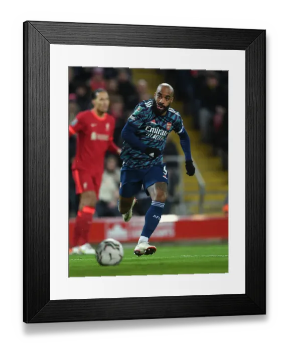 Framed Print : Alexandre Lacazette in Action: Liverpool vs Arsenal, Carabao Cup Semi-Final First Leg Framed Print : Alexandre Lacazette in Action: Liverpool vs Arsenal, Carabao Cup Semi-Final First Leg