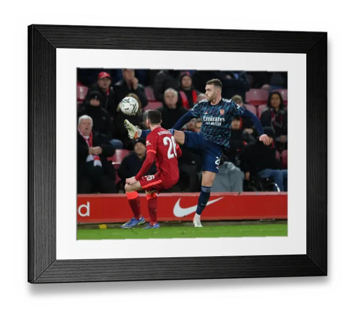 Framed Print : Calum Chambers vs. Robertson: A Tactical Clash in the Carabao Cup Semi-Final: Arsenal vs. Liverpool Framed Print : Calum Chambers vs. Robertson: A Tactical Clash in the Carabao Cup Semi-Final: Arsenal vs. Liverpool
