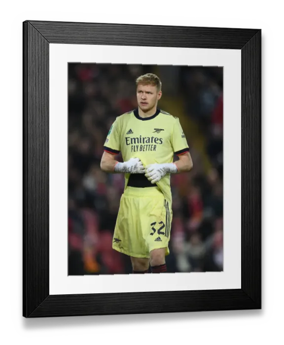 Framed Print : Arsenal's Aaron Ramsdale Faces Off Against Liverpool in Carabao Cup Semi-Final Showdown Framed Print : Arsenal's Aaron Ramsdale Faces Off Against Liverpool in Carabao Cup Semi-Final Showdown
