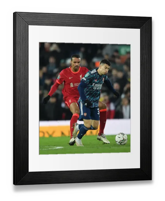 Framed Print : Martinelli vs Matip: A Tactical Showdown in the Carabao Cup Semi-Final Clash between Liverpool and Arsenal Framed Print : Martinelli vs Matip: A Tactical Showdown in the Carabao Cup Semi-Final Clash between Liverpool and Arsenal