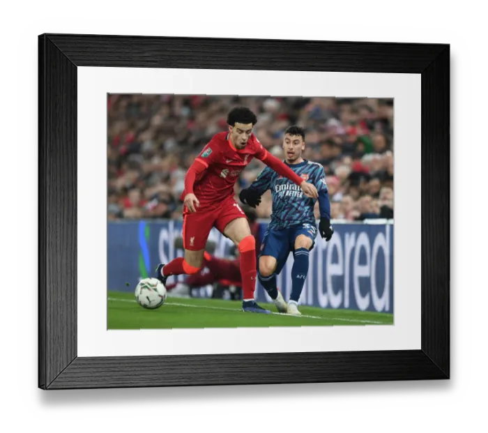 Framed Print : Martinelli vs Jones: Intense Clash in Carabao Cup Semi-Final First Leg between Liverpool and Arsenal Framed Print : Martinelli vs Jones: Intense Clash in Carabao Cup Semi-Final First Leg between Liverpool and Arsenal