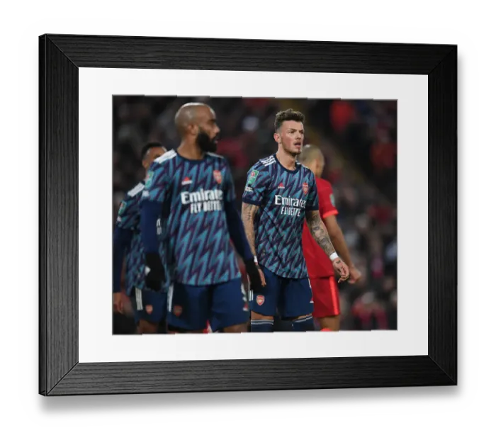 Framed Print : Arsenal's Ben White Faces Off Against Liverpool in Carabao Cup Semi-Final Showdown Framed Print : Arsenal's Ben White Faces Off Against Liverpool in Carabao Cup Semi-Final Showdown