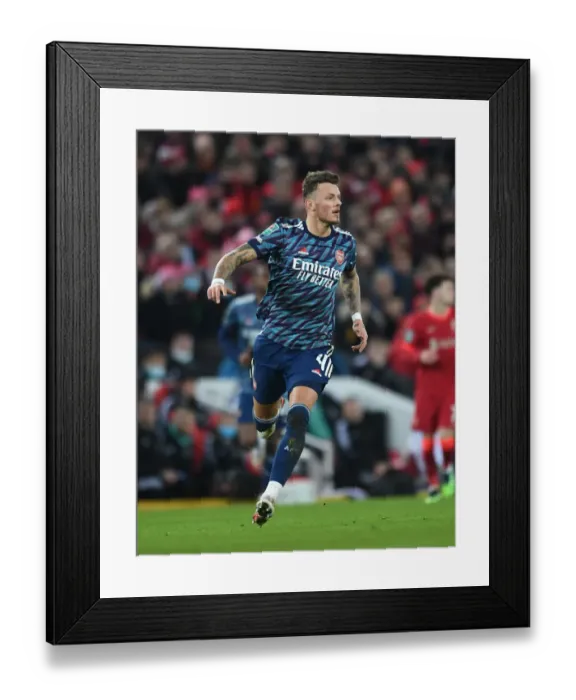 Framed Print : Arsenal's Ben White Faces Off Against Liverpool in Carabao Cup Semi-Final Clash Framed Print : Arsenal's Ben White Faces Off Against Liverpool in Carabao Cup Semi-Final Clash