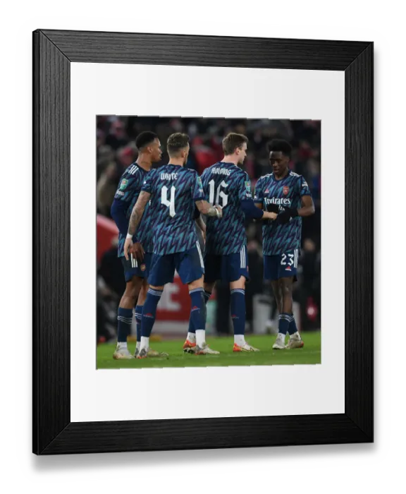 Framed Print : Arsenal Players Reaction: Magalhaes, White, Holding, and Lokonga after Carabao Cup Semi-Final vs Liverpool Framed Print : Arsenal Players Reaction: Magalhaes, White, Holding, and Lokonga after Carabao Cup Semi-Final vs Liverpool