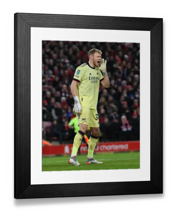 Framed Print : Arsenal's Aaron Ramsdale Faces Off Against Liverpool in Carabao Cup Semi-Final Showdown Framed Print : Arsenal's Aaron Ramsdale Faces Off Against Liverpool in Carabao Cup Semi-Final Showdown