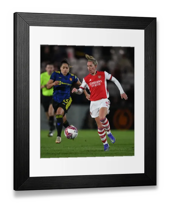 Framed Print : Arsenal vs Manchester United: Nobbs vs Fuso - FA Womens Continental Tyres League Cup Quarterfinal Showdown