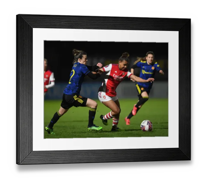 Framed Print : Parris vs Ladd: Arsenal vs Manchester United - FA Womens Continental Tyres League Cup Quarterfinal Showdown Framed Print : Parris vs Ladd: Arsenal vs Manchester United - FA Womens Continental Tyres League Cup Quarterfinal Showdown