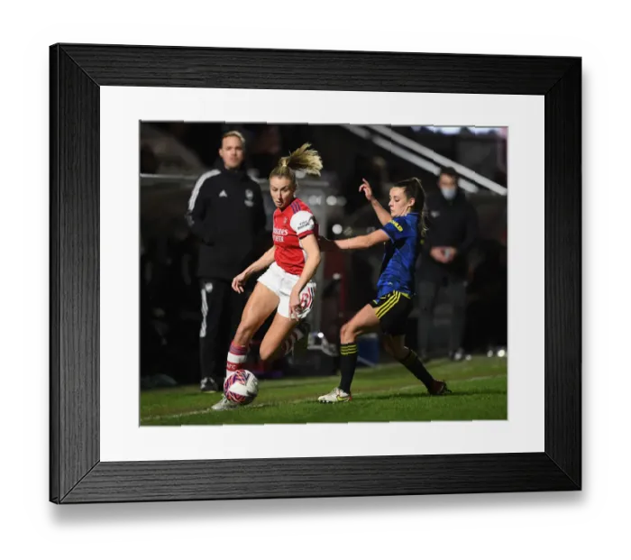 Framed Print : Arsenal vs Manchester United: FA Womens Continental Tyres League Cup Quarterfinal Showdown Framed Print : Arsenal vs Manchester United: FA Womens Continental Tyres League Cup Quarterfinal Showdown