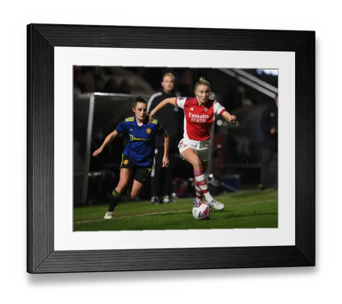 Framed Print : Arsenal vs Manchester United: FA Womens Continental Tyres League Cup Quarterfinal Showdown Framed Print : Arsenal vs Manchester United: FA Womens Continental Tyres League Cup Quarterfinal Showdown